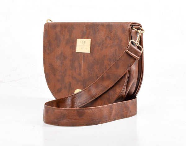 Denri Moon Sling Bag | Compact Crossbody | Adjustable Strap & Multiple Pockets