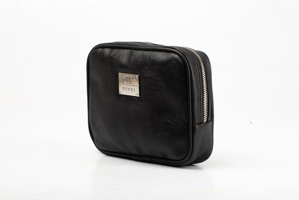 Denri Vanity Pack Bag | Durable Material, Zippered Sections & Loop Handle