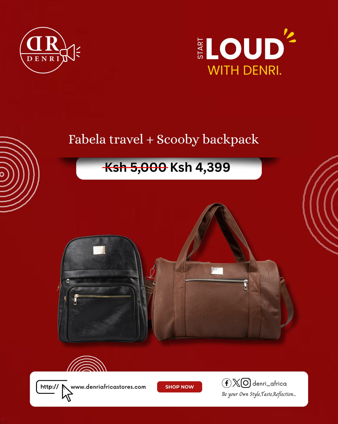 Fabela Travel Bag + Scooby Backpack