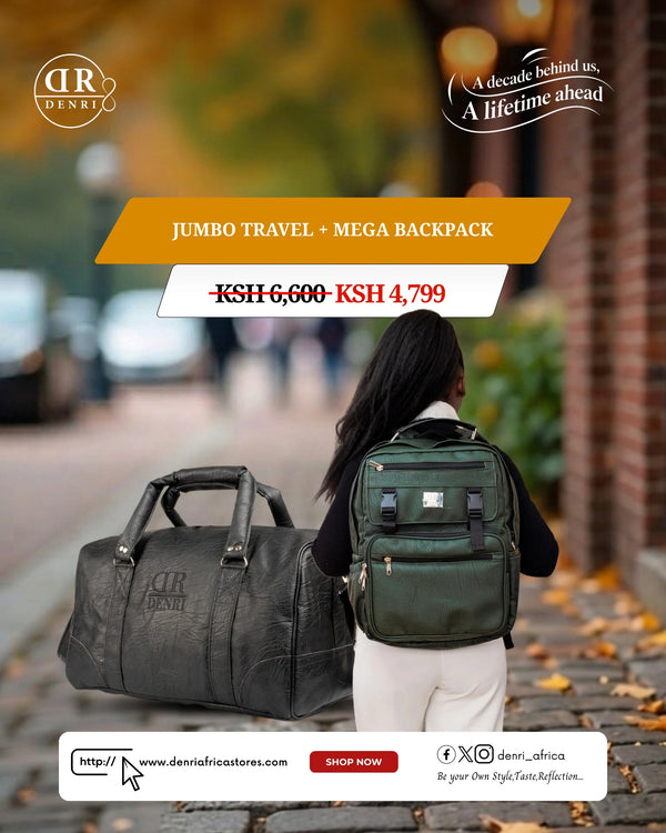 Jumbo Travel + Mega Backpack