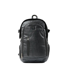 Denri Kai Classy Leather Backpack for Men and Women, fits up to 17.5 inch Laptop, heavy duty bag