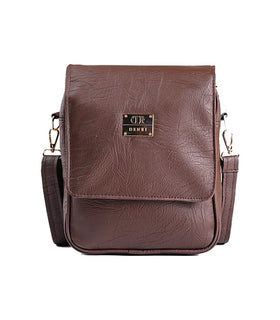 Denri Luna Man Bag | Internal & External Pockets, Adjustable Strap | Minimalist Design