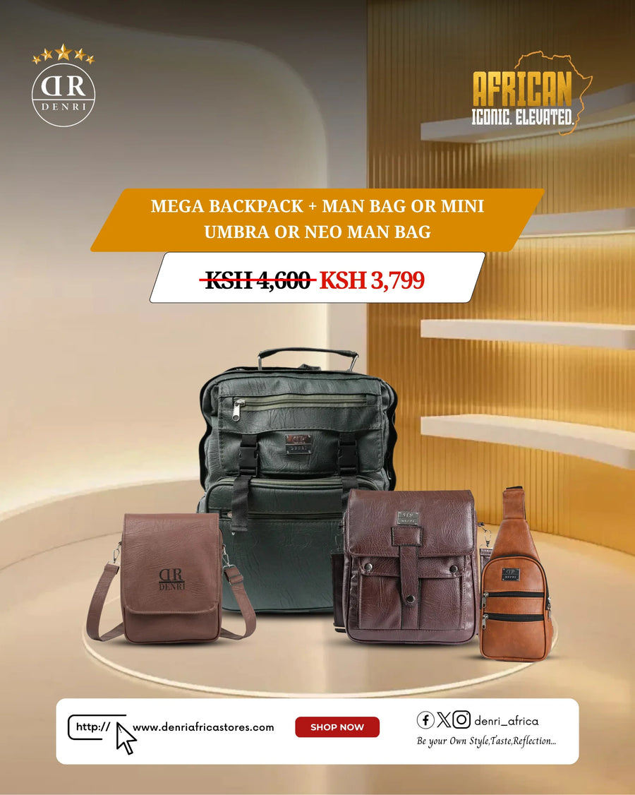 Mega Backpack + Man Bag or Mini Umbra or Neo Man Bag