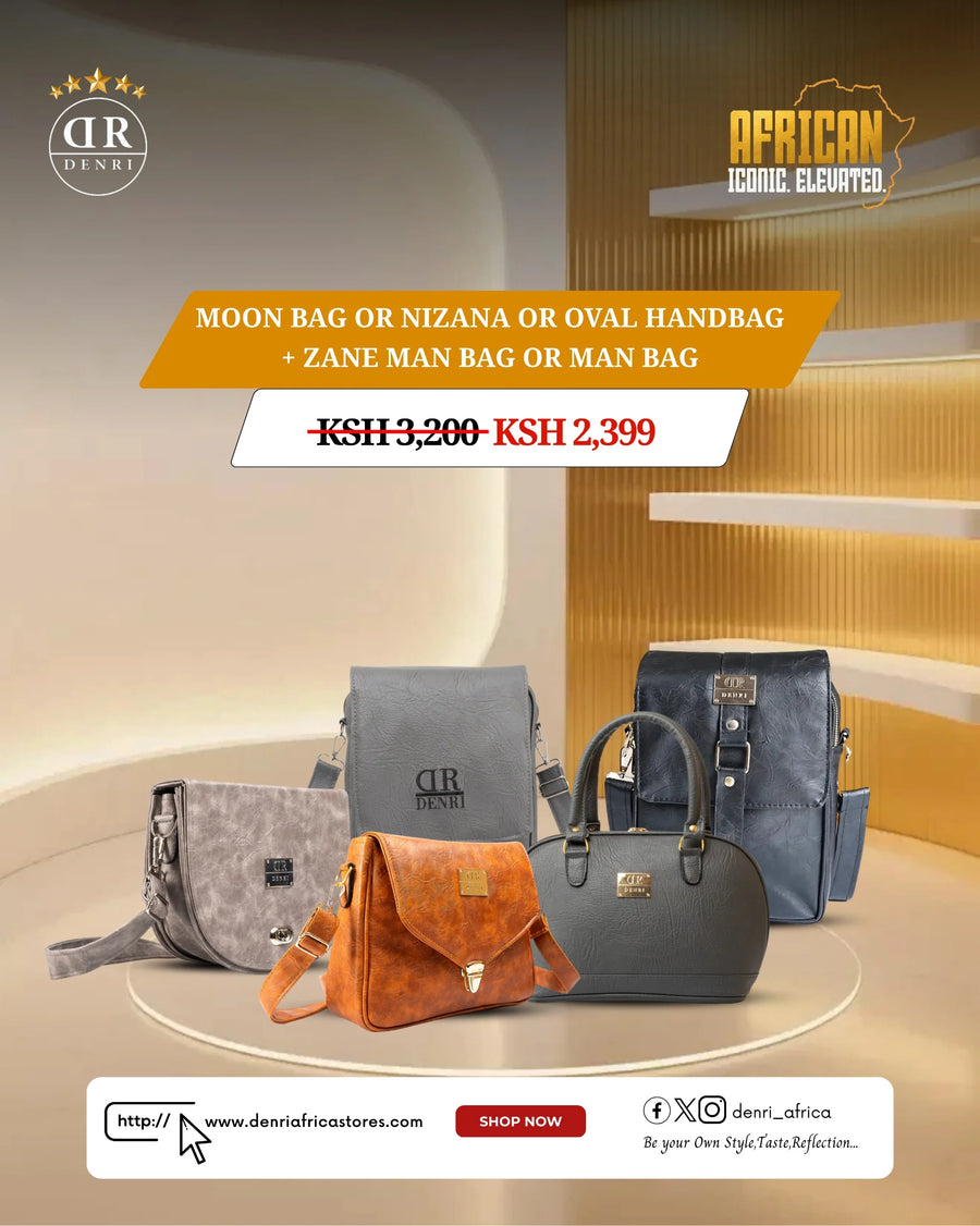 Moon Bag or Nizana or Oval Handbag + Zane Man Bag or Man Bag