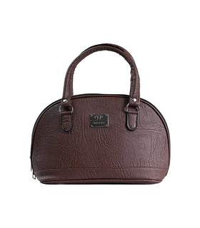 Denri Oval Handbag | Lightweight, Firm Handle, 2 Internal Pockets, Quality Leather