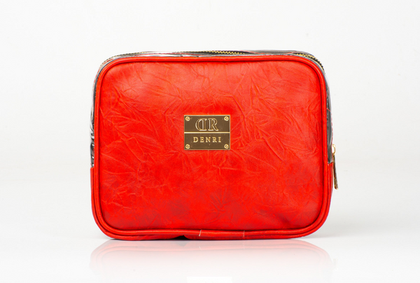 Denri Vanity Pack Bag | Durable Material, Zippered Sections & Loop Handle