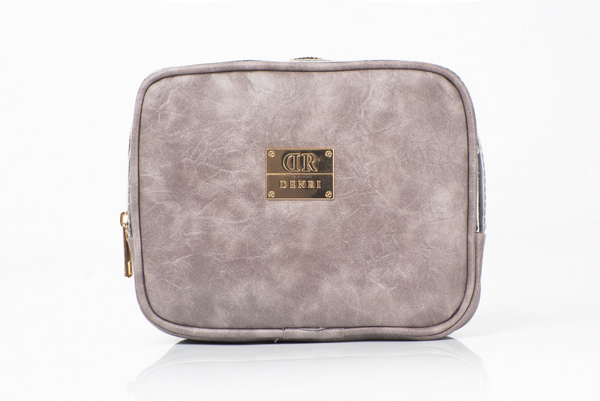 Denri Vanity Pack Bag | Durable Material, Zippered Sections & Loop Handle
