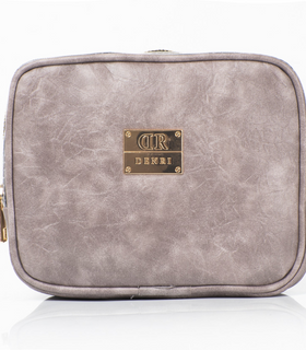 Denri Vanity Pack Bag | Durable Material, Zippered Sections & Loop Handle