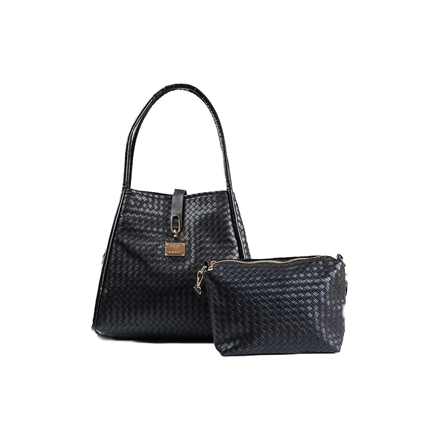 Denri Sierra Handbag | Kikapu-Style Tote | 4 Zipped Compartments, Metal Lock & Sling