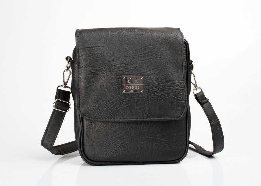 Denri Luna Man Bag | Internal & External Pockets, Adjustable Strap | Minimalist Design