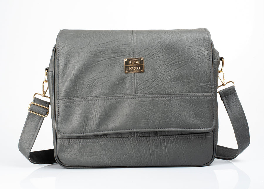 Denri Fayola Messenger Bag | Superior Leather, Laptop Compartment & Multiple Pockets