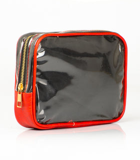 Denri Vanity Pack Bag | Durable Material, Zippered Sections & Loop Handle