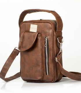 Denri Mini Man Bag | Compact Crossbody Sling | Internal & External Pockets