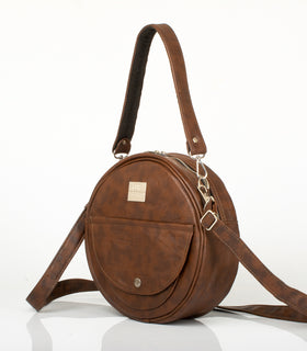 Denri Butterfly | Round, Compact Sling Bag | Premium Material, Adjustable Strap & 3 Pockets