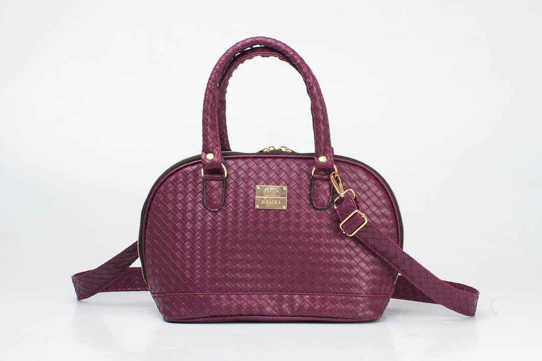 Oval Wooven Handbag