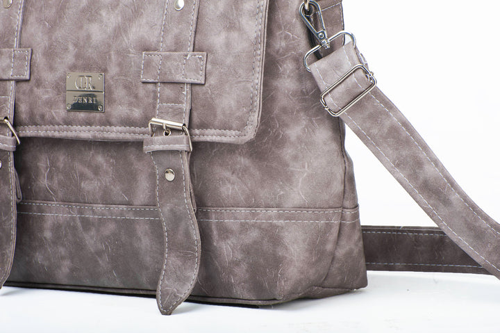 Denri Mystique Briefcase Bag | Faux Leather & Multiple Compartments