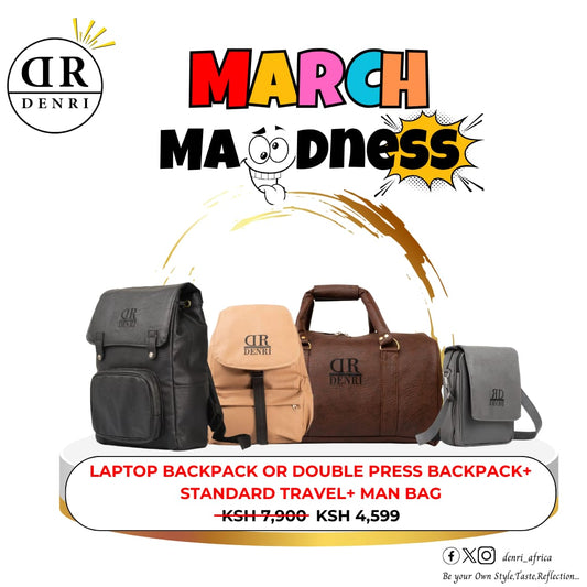 Standard + Laptop Backpack/Double press + Man Bag