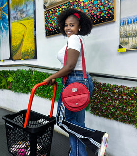 Denri Butterfly | Round, Compact Sling Bag | Premium Material, Adjustable Strap & 3 Pockets