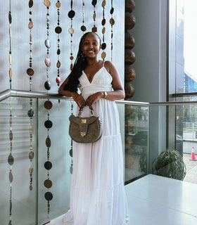 Denri Celine Sling Bag | Premium Leather, Inner Zipped Pocket & Detachable Strap