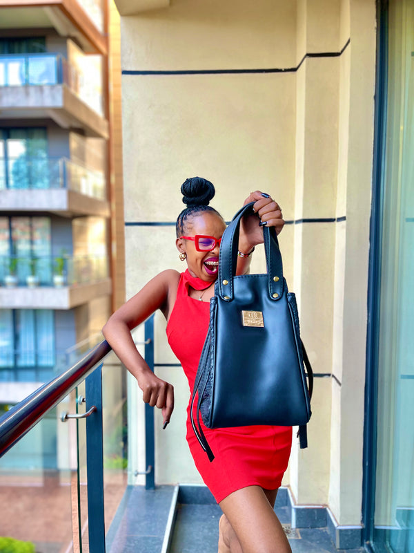 Denri Skye Handbag | Vegan Leather, Hidden Press-Button Closure | Chic & Featherlight