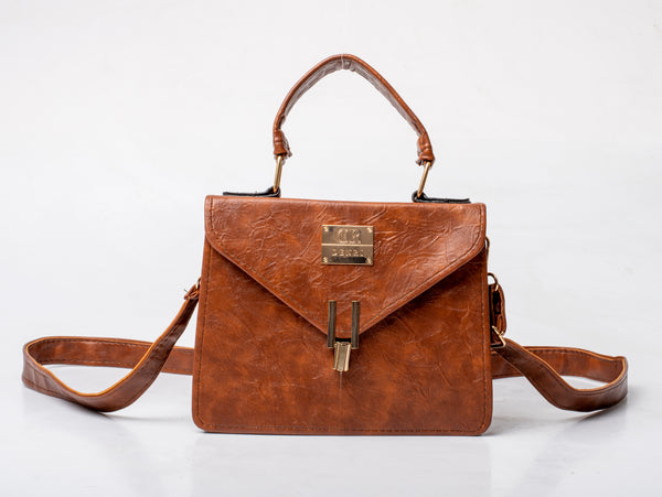 Denri Aurora Handbag | Mini Shoulder & Sling bag | Hand-stitched Leather, Metal Lock Stitch