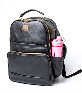 Denri Remi Leather Laptop Backpack, classy design laptop bag, fit's up to 16-inch laptop