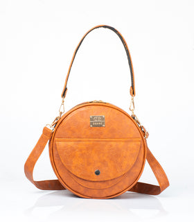 Denri Butterfly | Round, Compact Sling Bag | Premium Material, Adjustable Strap & 3 Pockets