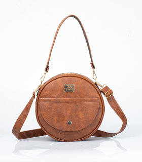 Denri Butterfly | Round, Compact Sling Bag | Premium Material, Adjustable Strap & 3 Pockets