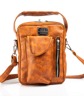 Denri Mini Man Bag | Compact Crossbody Sling | Internal & External Pockets