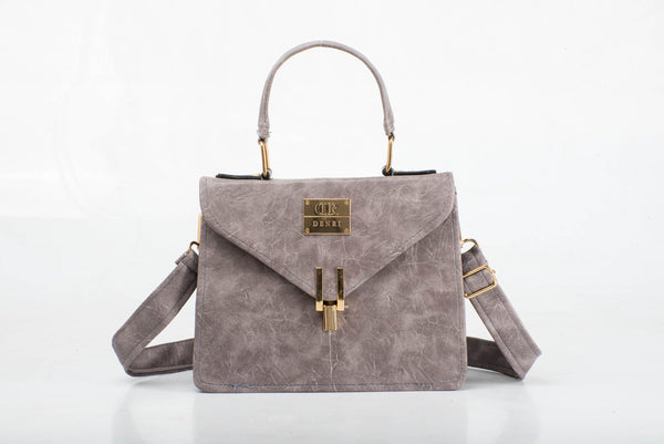 Denri Aurora Handbag | Mini Shoulder & Sling bag | Hand-stitched Leather, Metal Lock Stitch