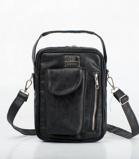 Denri Mini Man Bag | Compact Crossbody Sling | Internal & External Pockets