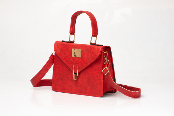 Denri Aurora Handbag | Mini Shoulder & Sling bag | Hand-stitched Leather, Metal Lock Stitch