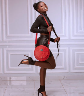 Denri Butterfly | Round, Compact Sling Bag | Premium Material, Adjustable Strap & 3 Pockets
