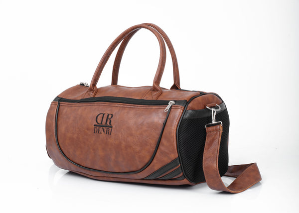 Denri Zeno Travel Bag | Leather Duffel Bag | Durable materials, Multiple compartments